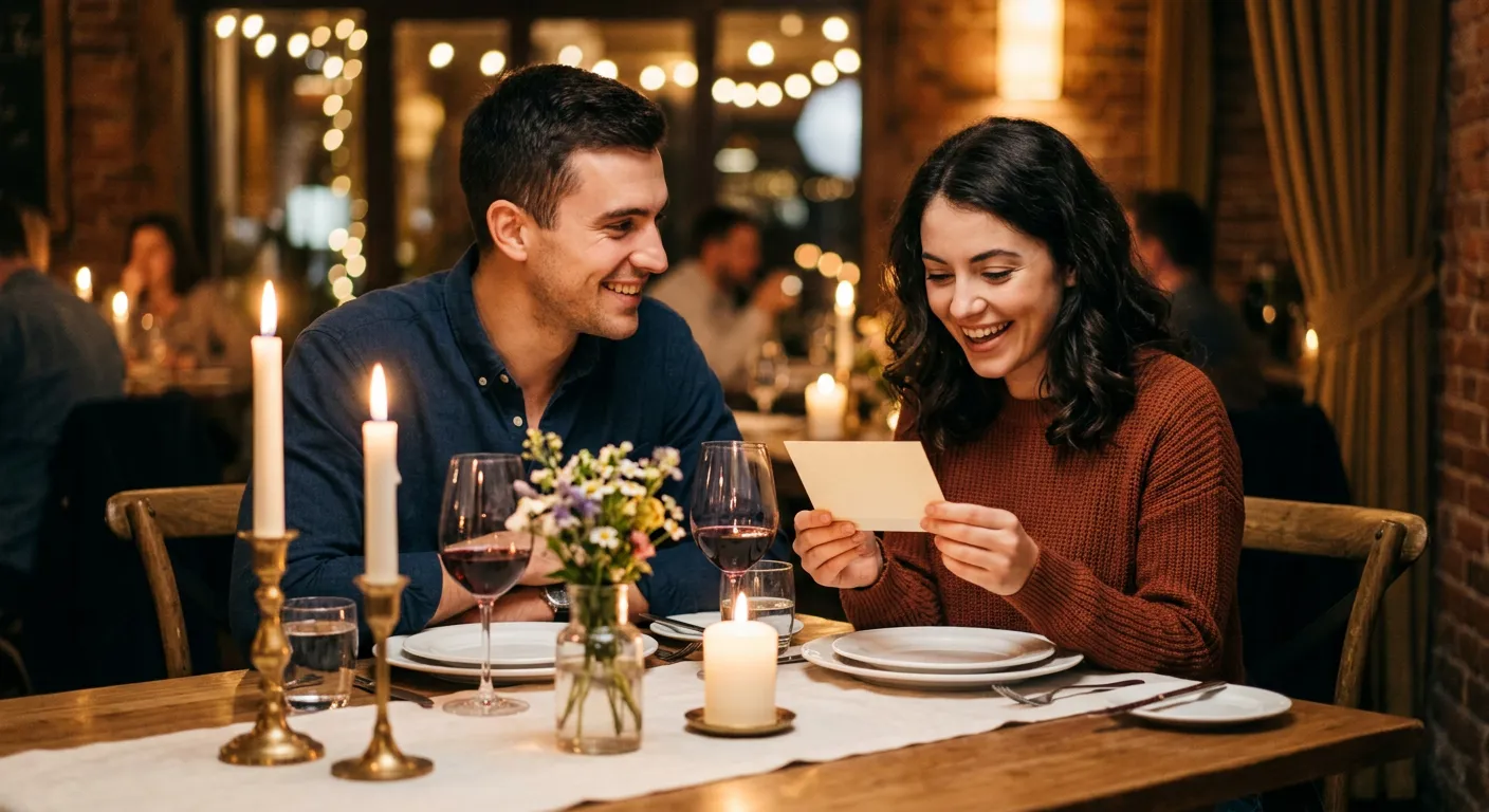 Ideia 3: O Jantar Romântico com o "Cardápio" Secreto